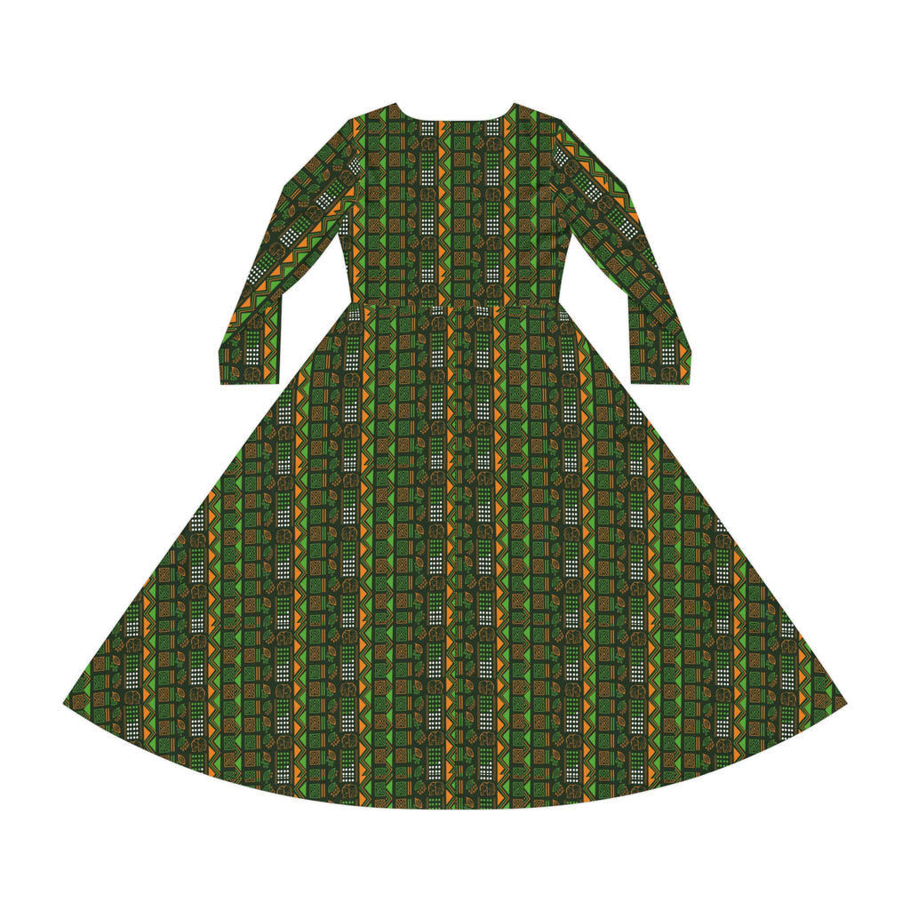 Women's Long Sleeve Dance Dress (AOP)