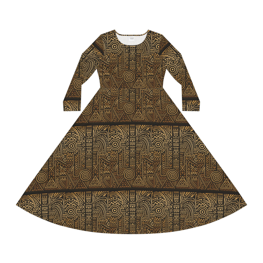 Women's Long Sleeve Dance Dress (AOP)