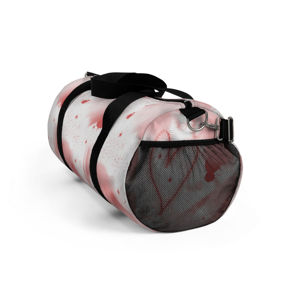 Pink Marble Duffel Bag – Floral Watercolor Gym & Travel Bag