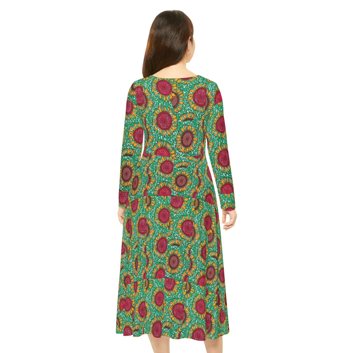 Women's Long Sleeve Dance Dress (AOP)