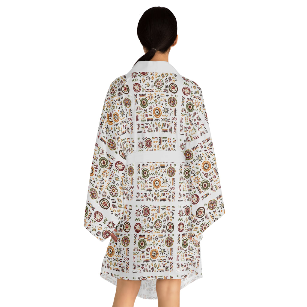 Long Sleeve Kimono Robe (AOP)
