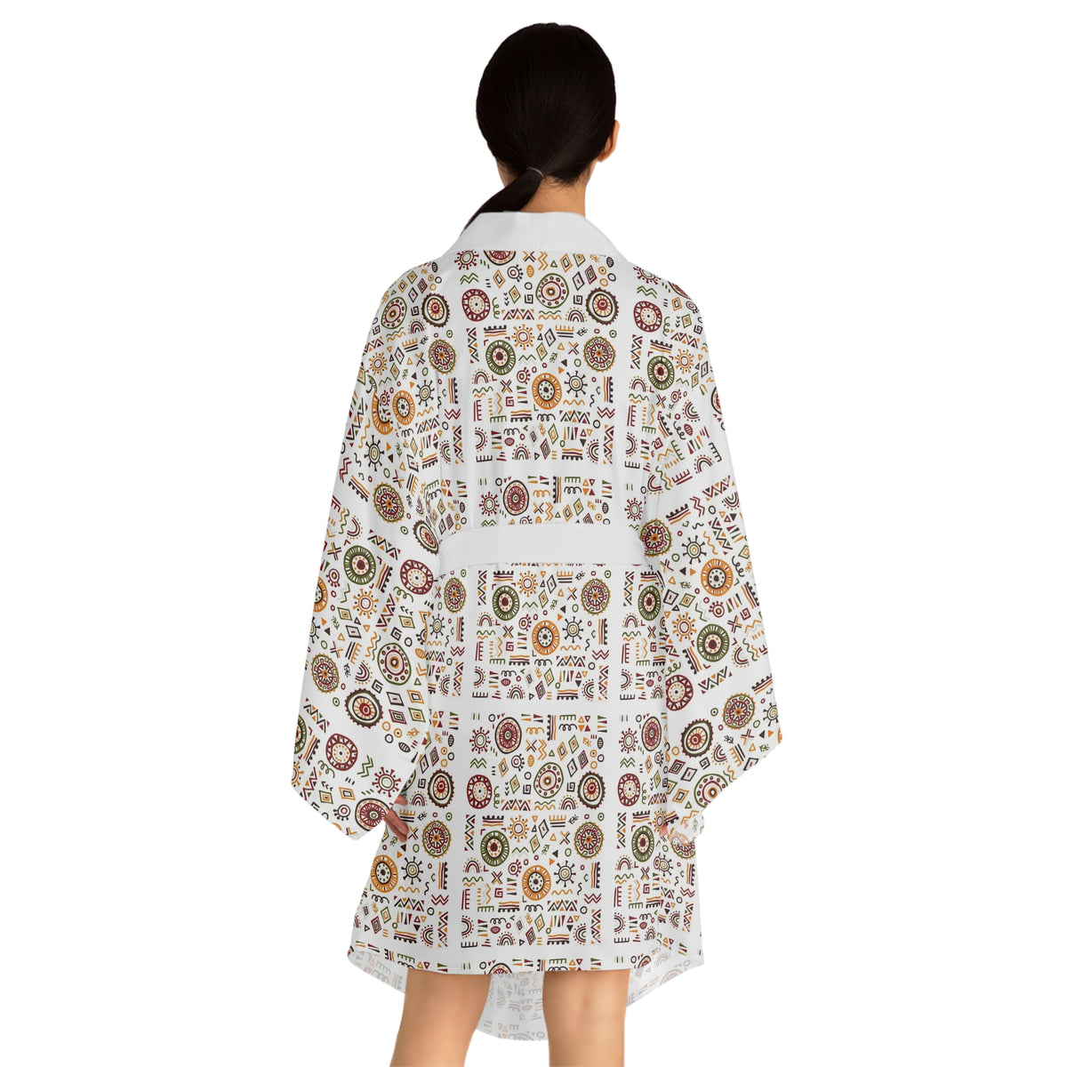 Long Sleeve Kimono Robe (AOP)