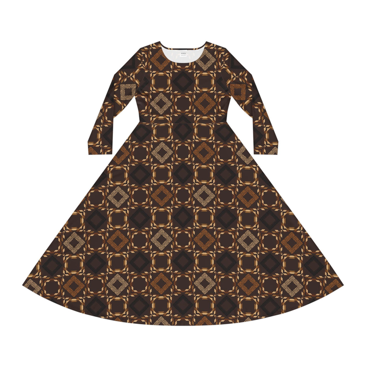 Women's Long Sleeve Dance Dress (AOP)