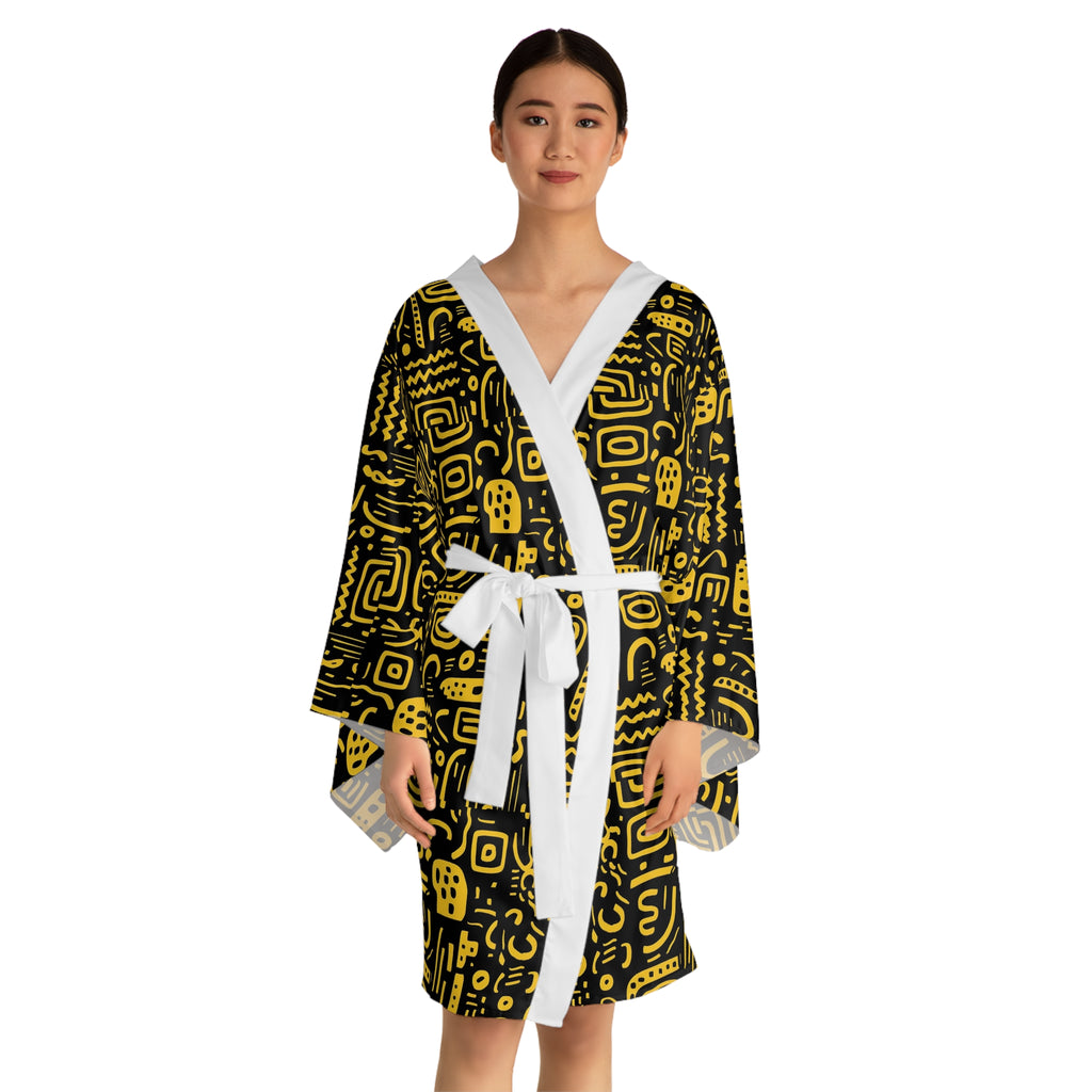 Long Sleeve Kimono Robe (AOP)