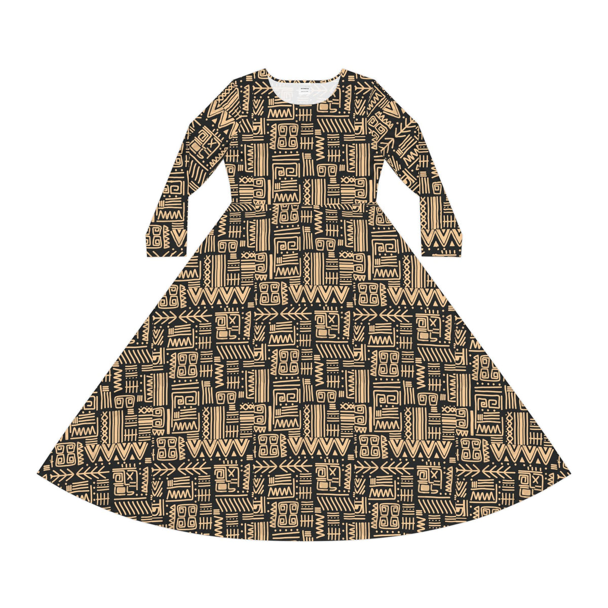 Women's Long Sleeve Dance Dress (AOP)