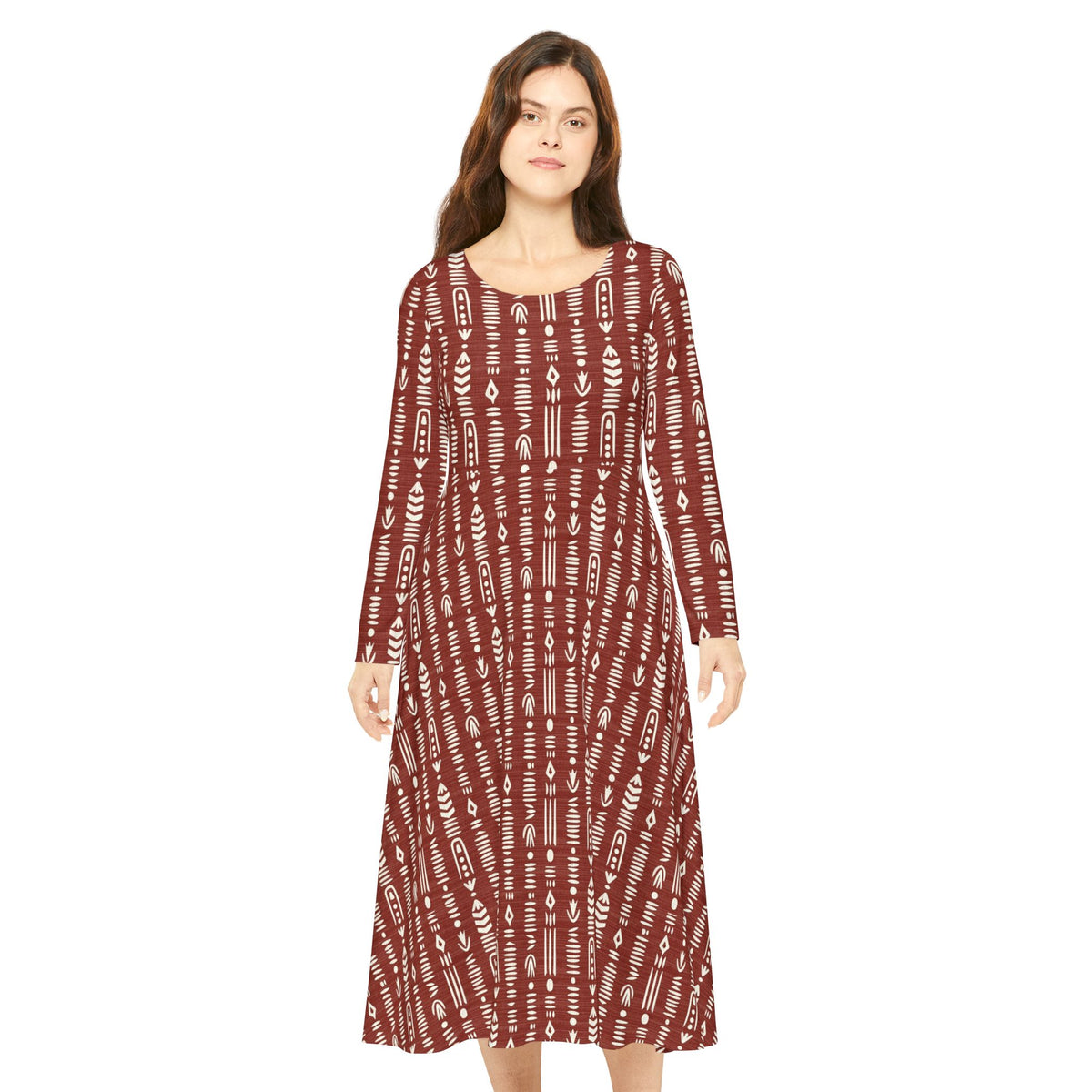 Women's Long Sleeve Dance Dress (AOP)