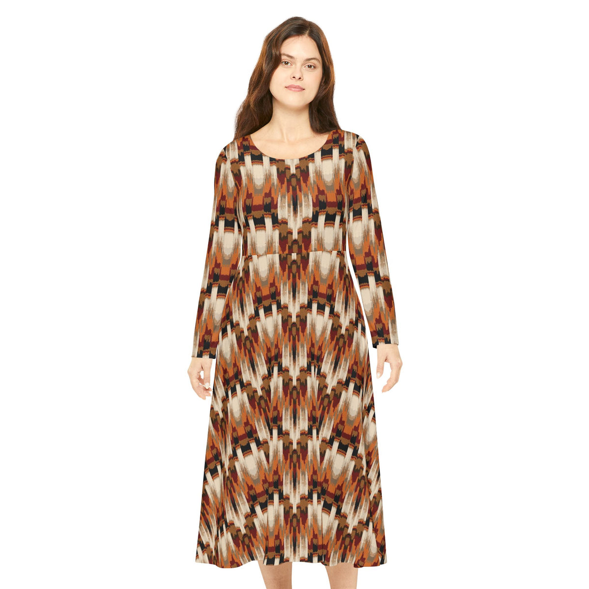 Women's Long Sleeve Dance Dress (AOP)