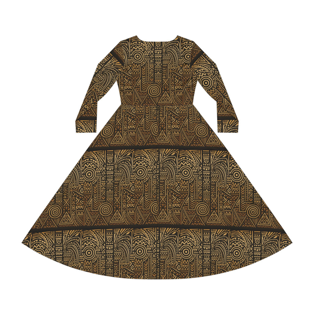 Women's Long Sleeve Dance Dress (AOP)