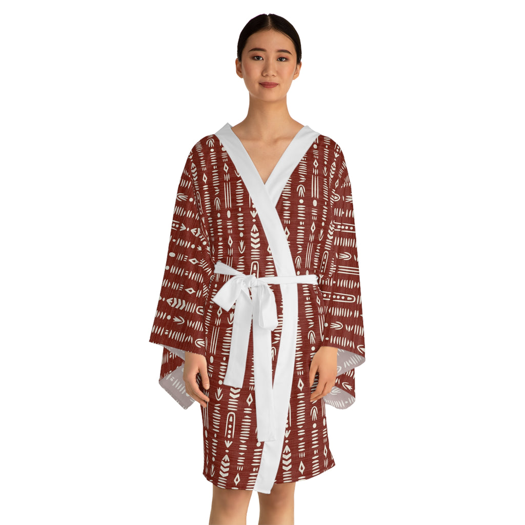Long Sleeve Kimono Robe (AOP)