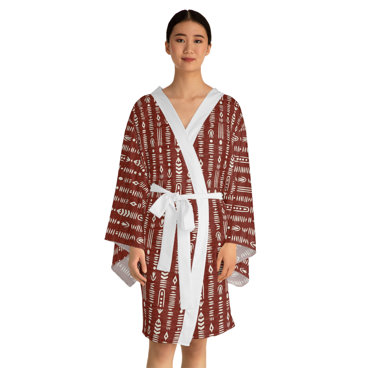 Long Sleeve Kimono Robe (AOP)