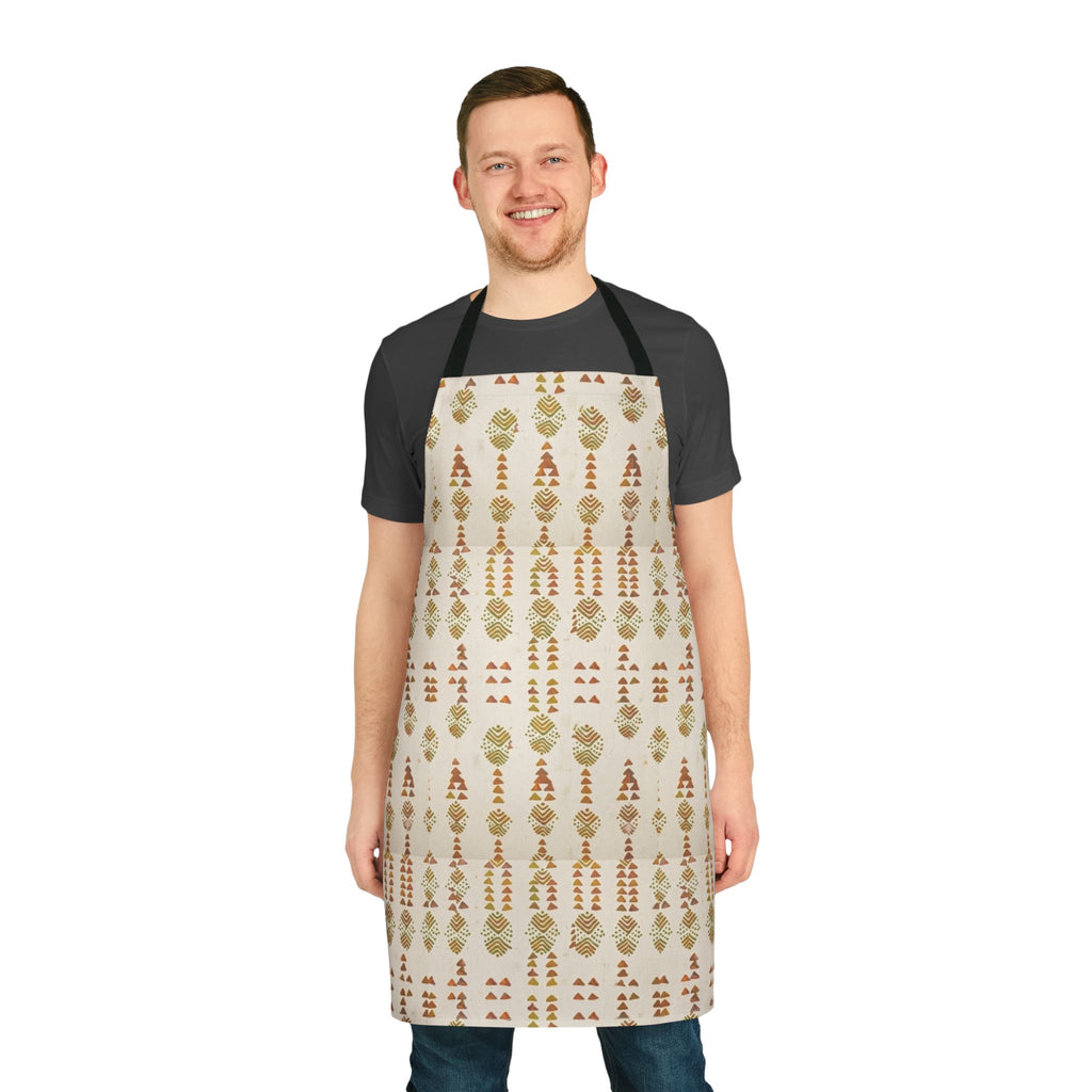 Holiday Gnome Pattern Apron - Festive Gardening & Baking Bib