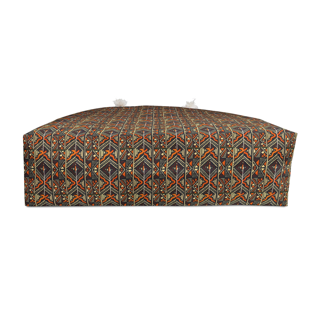 Weekender Bag — Rustic Aztec Pattern Travel Tote