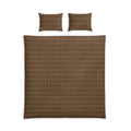 Bohemian Brown Woven Pattern Cotton Bed Set — Duvet Cover & Pillowcases