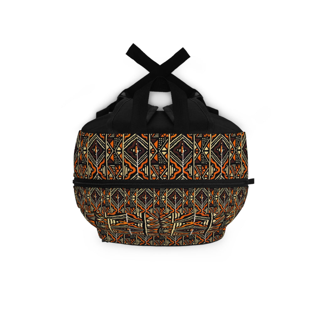 Tribal Geo Pattern Backpack — Boho Aztec-Inspired School & Travel Bag