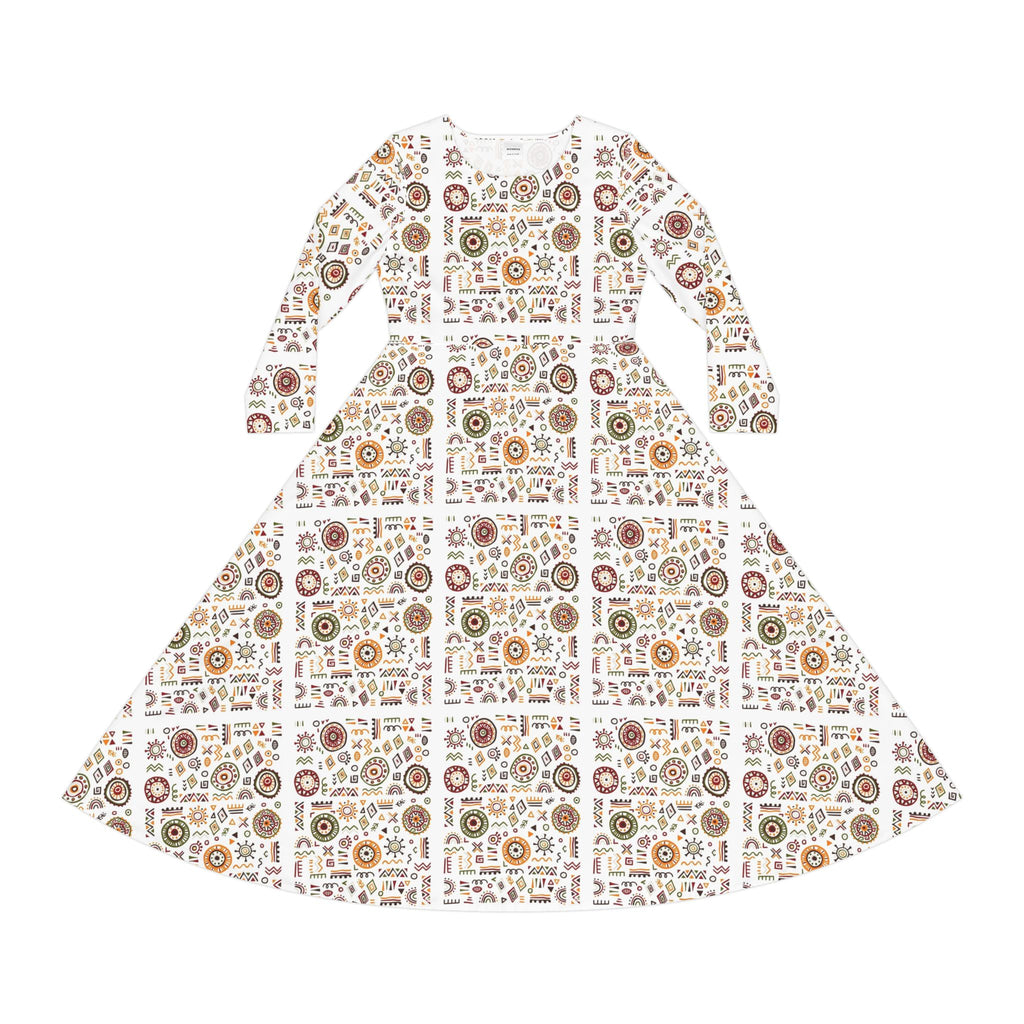 Women's Long Sleeve Dance Dress (AOP)