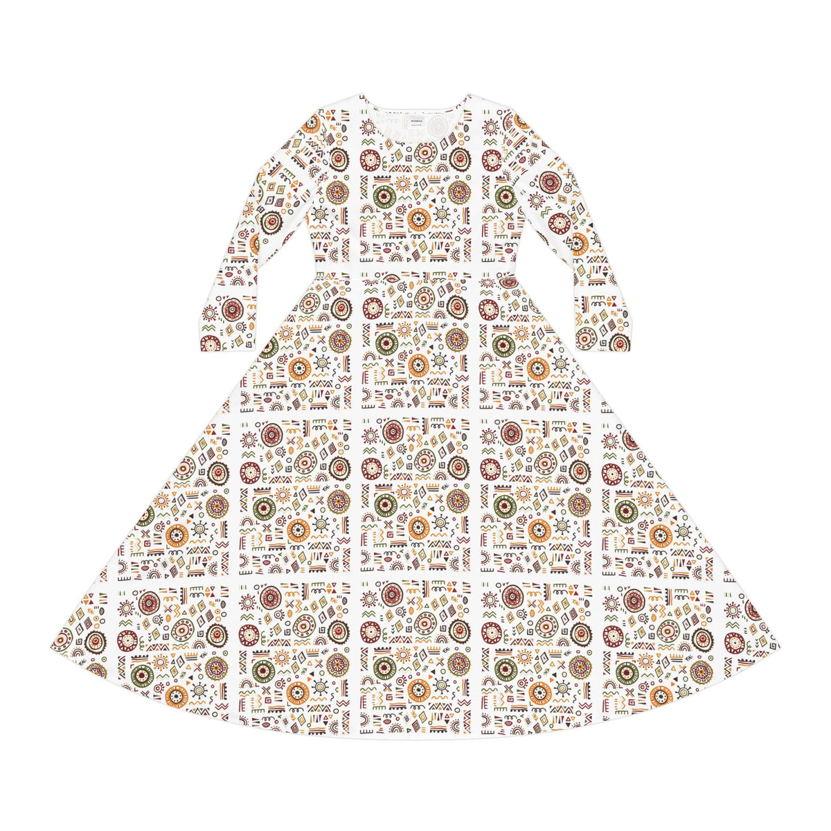 Women's Long Sleeve Dance Dress (AOP)