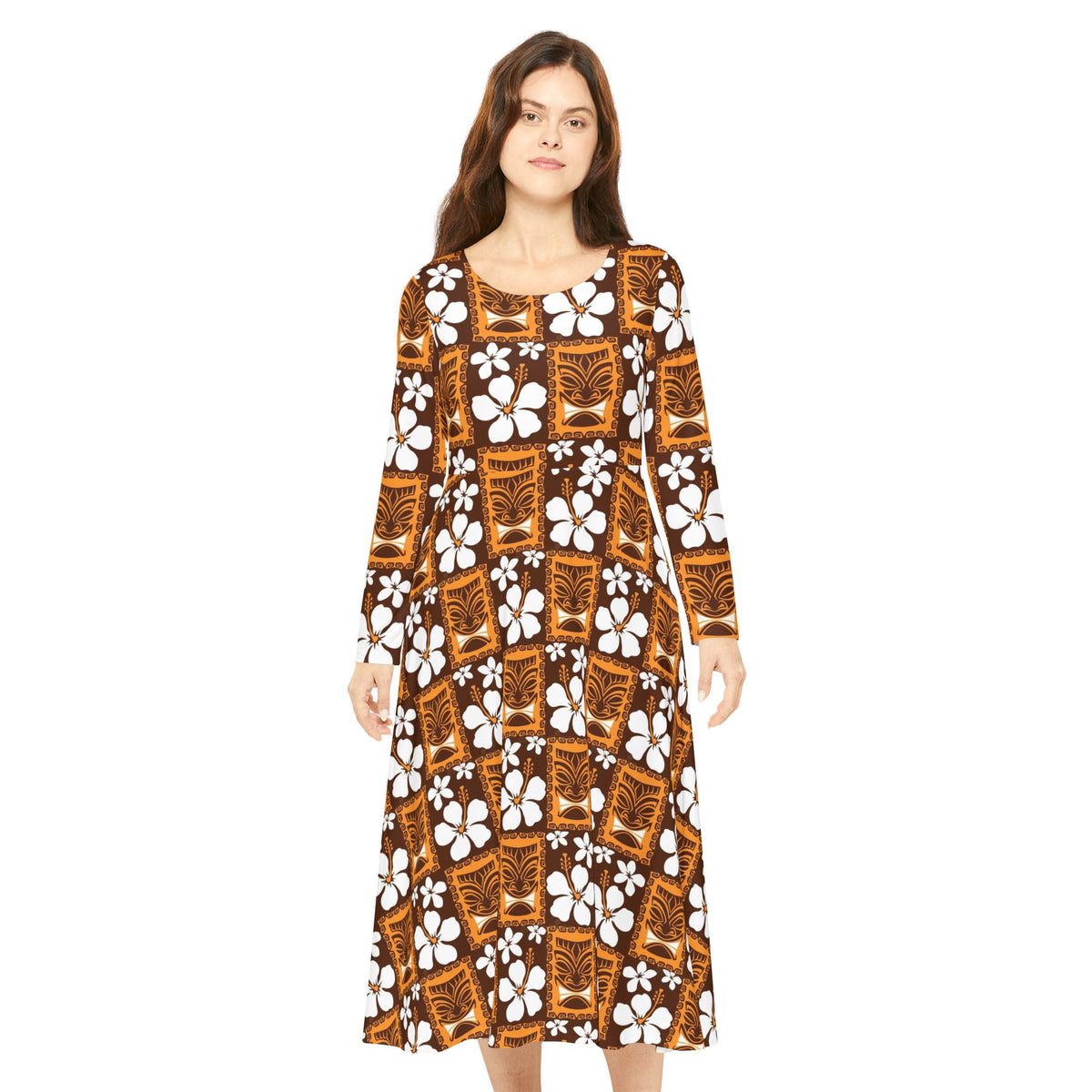 Women's Long Sleeve Dance Dress (AOP)