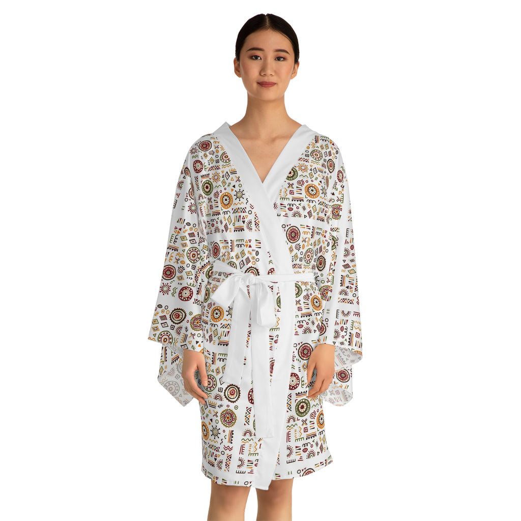 Long Sleeve Kimono Robe (AOP)