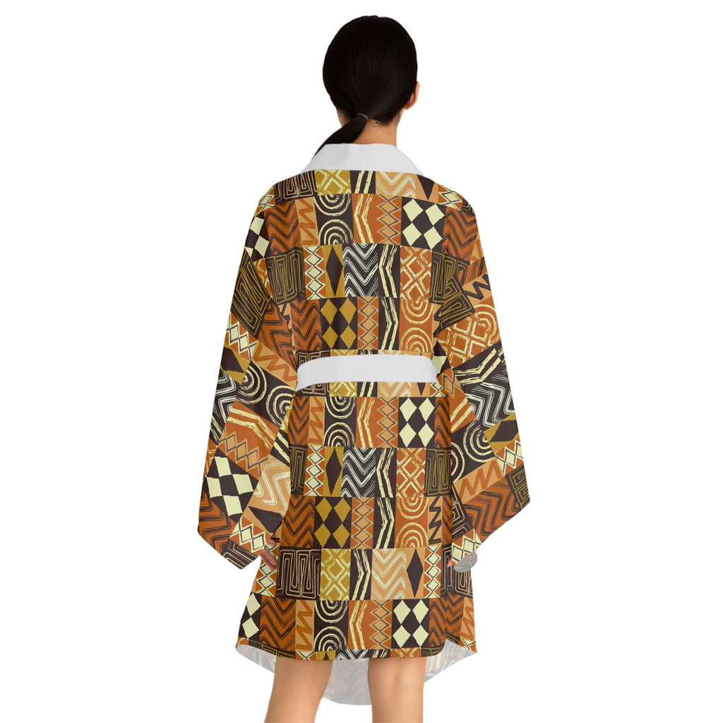 Long Sleeve Kimono Robe (AOP)