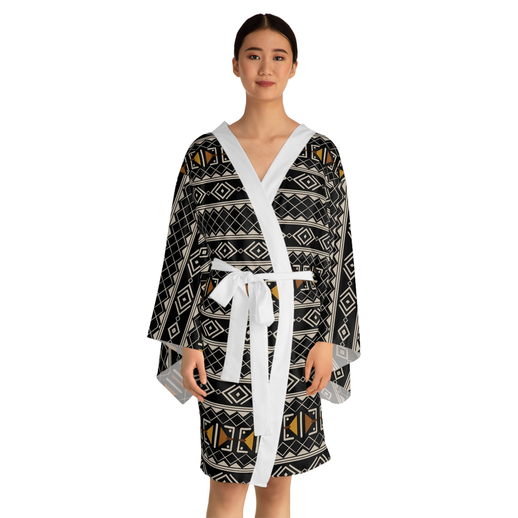 Long Sleeve Kimono Robe (AOP)