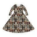 Women's Long Sleeve Dance Dress (AOP)