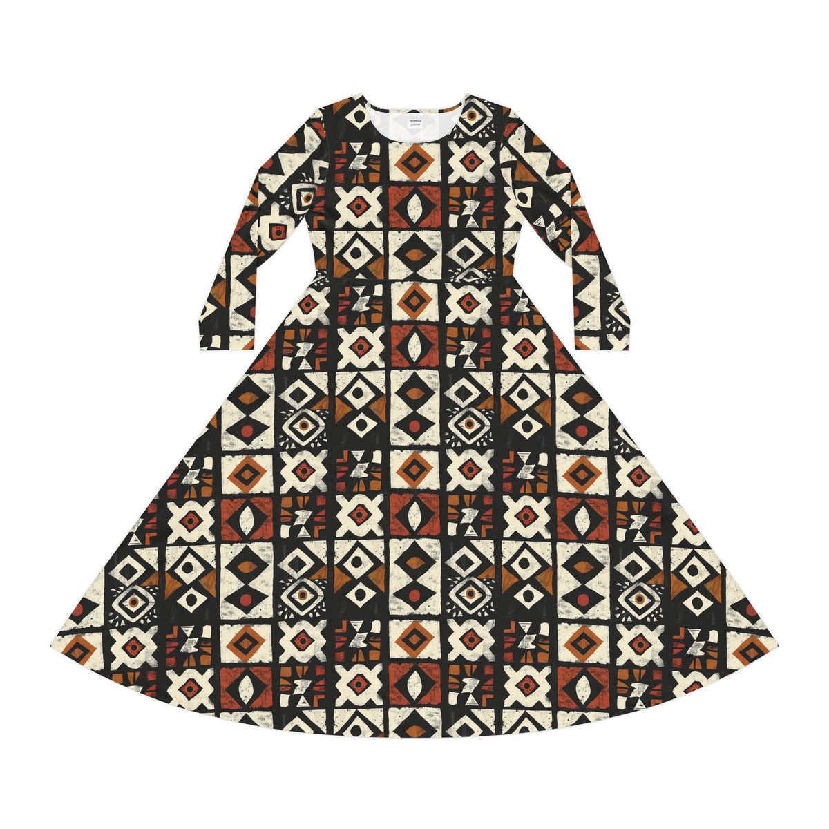 Women's Long Sleeve Dance Dress (AOP)
