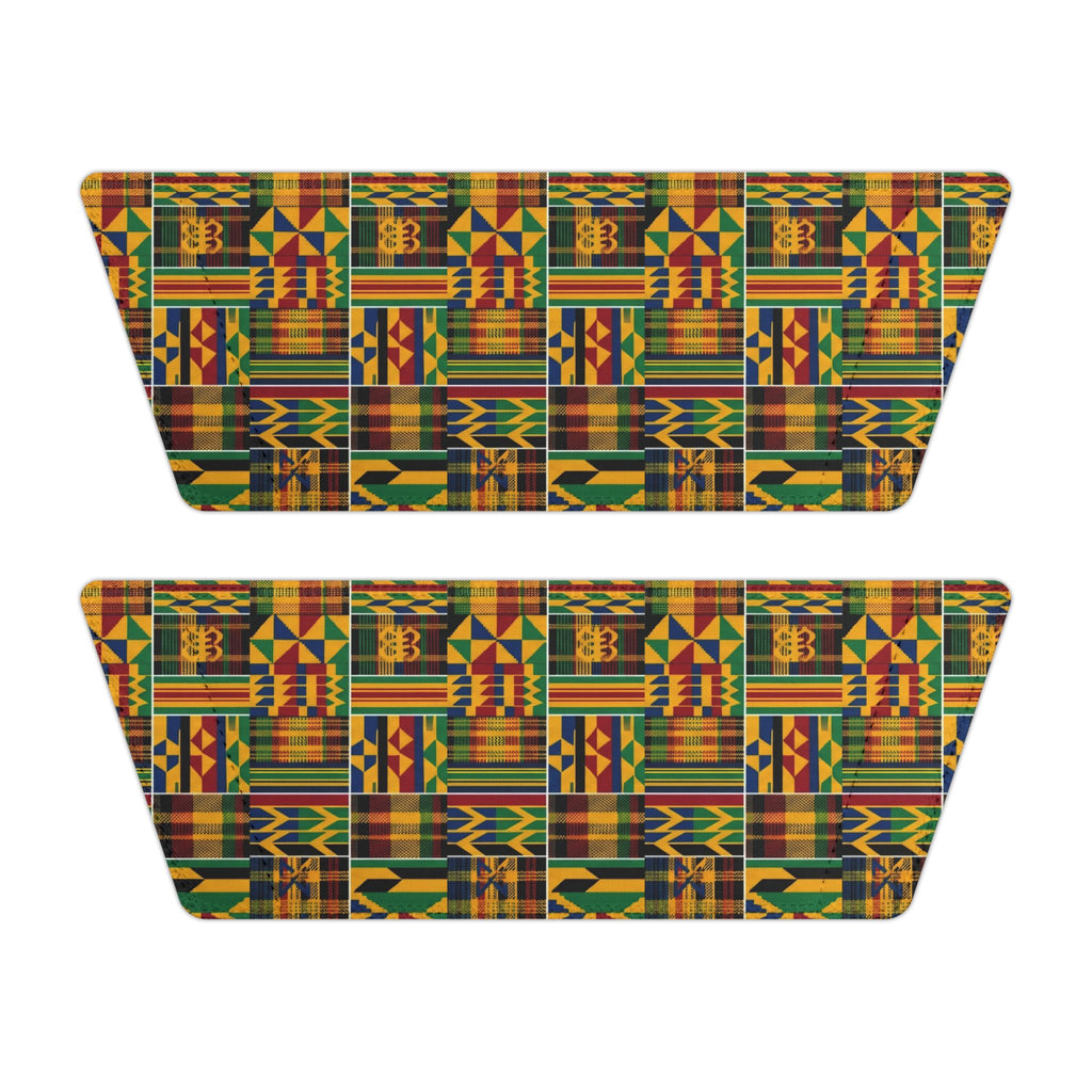 Kente Print Women's Slide Sandals — Removable Strap Comfort Slides