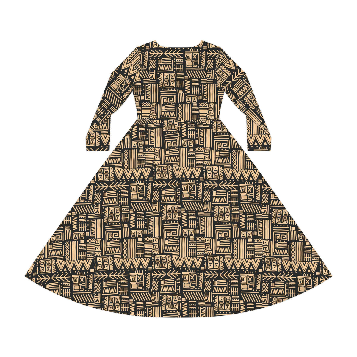 Women's Long Sleeve Dance Dress (AOP)