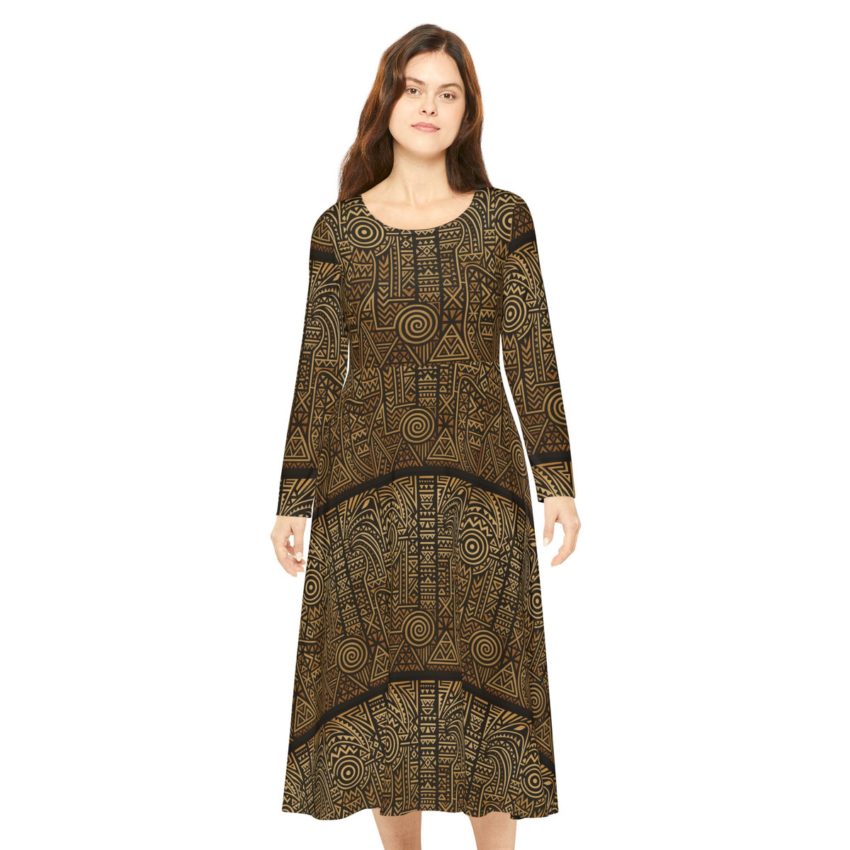Women's Long Sleeve Dance Dress (AOP)