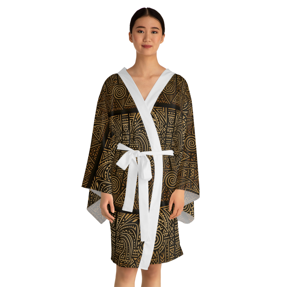 Long Sleeve Kimono Robe (AOP)