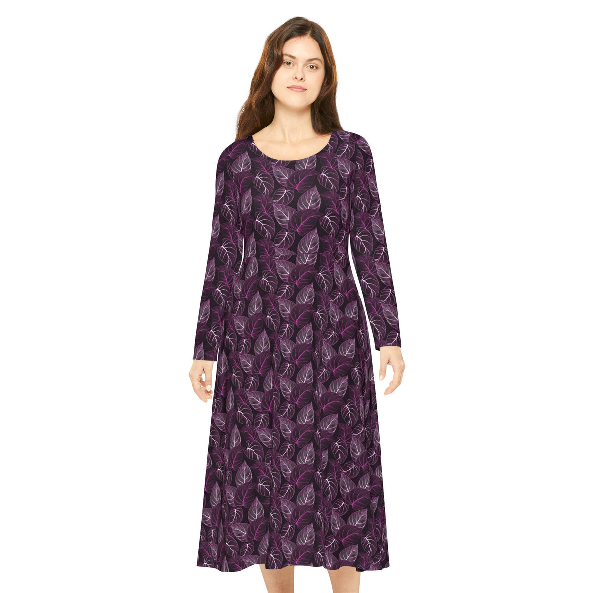 Women's Long Sleeve Dance Dress (AOP)