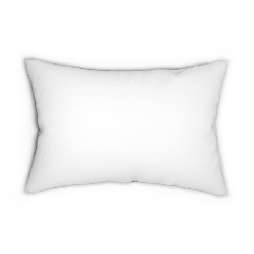 Boho Tribal Pattern Lumbar Pillow — Rust & Black Decorative Accent