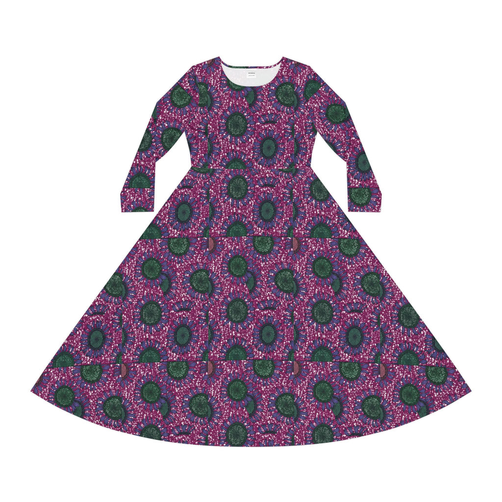 Women's Long Sleeve Dance Dress (AOP)