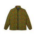 Women’s Puffer Jacket — Autumn Mosaic All-Over Print