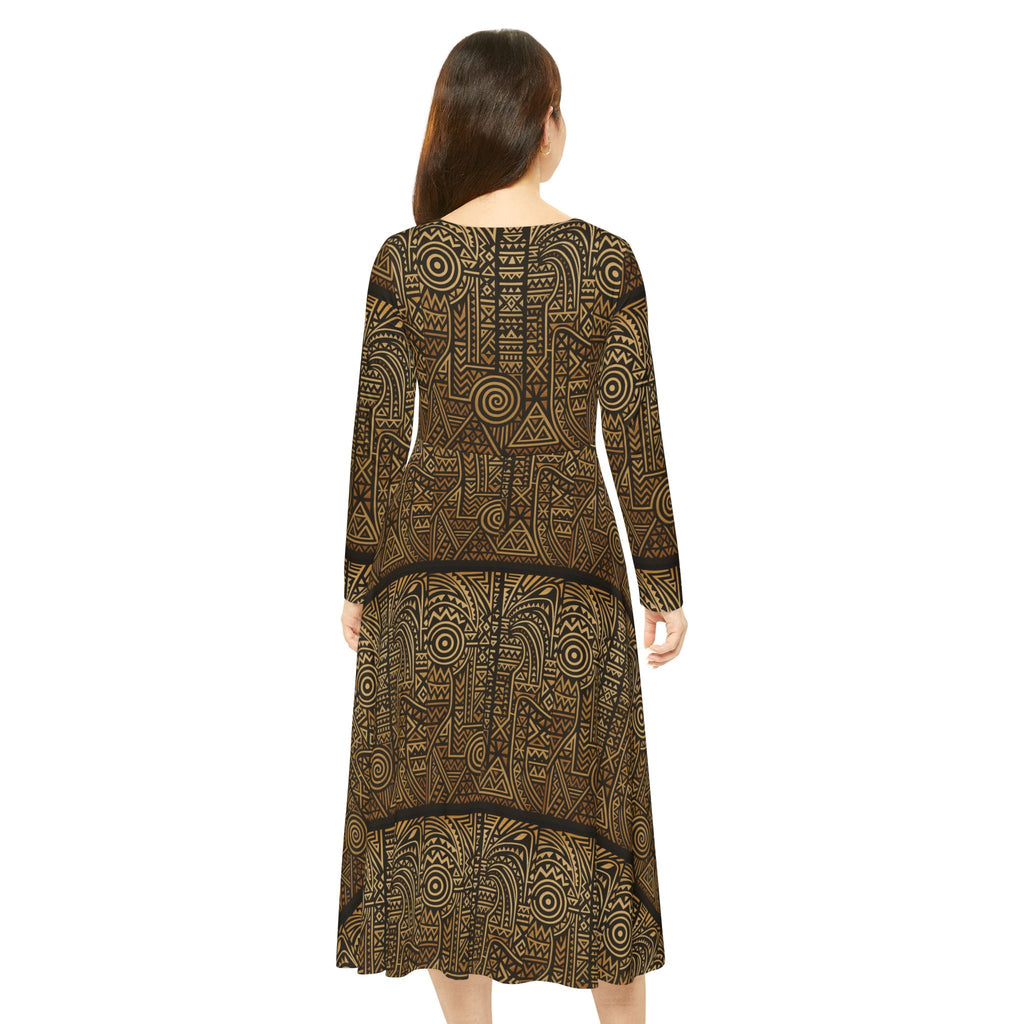 Women's Long Sleeve Dance Dress (AOP)