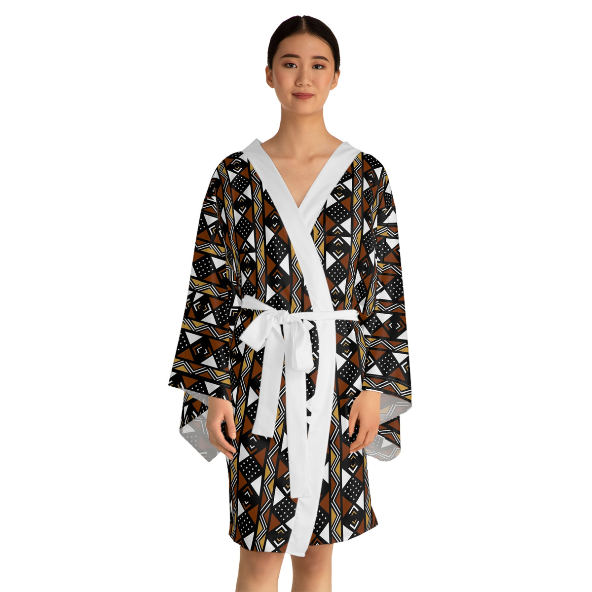 Long Sleeve Kimono Robe (AOP)