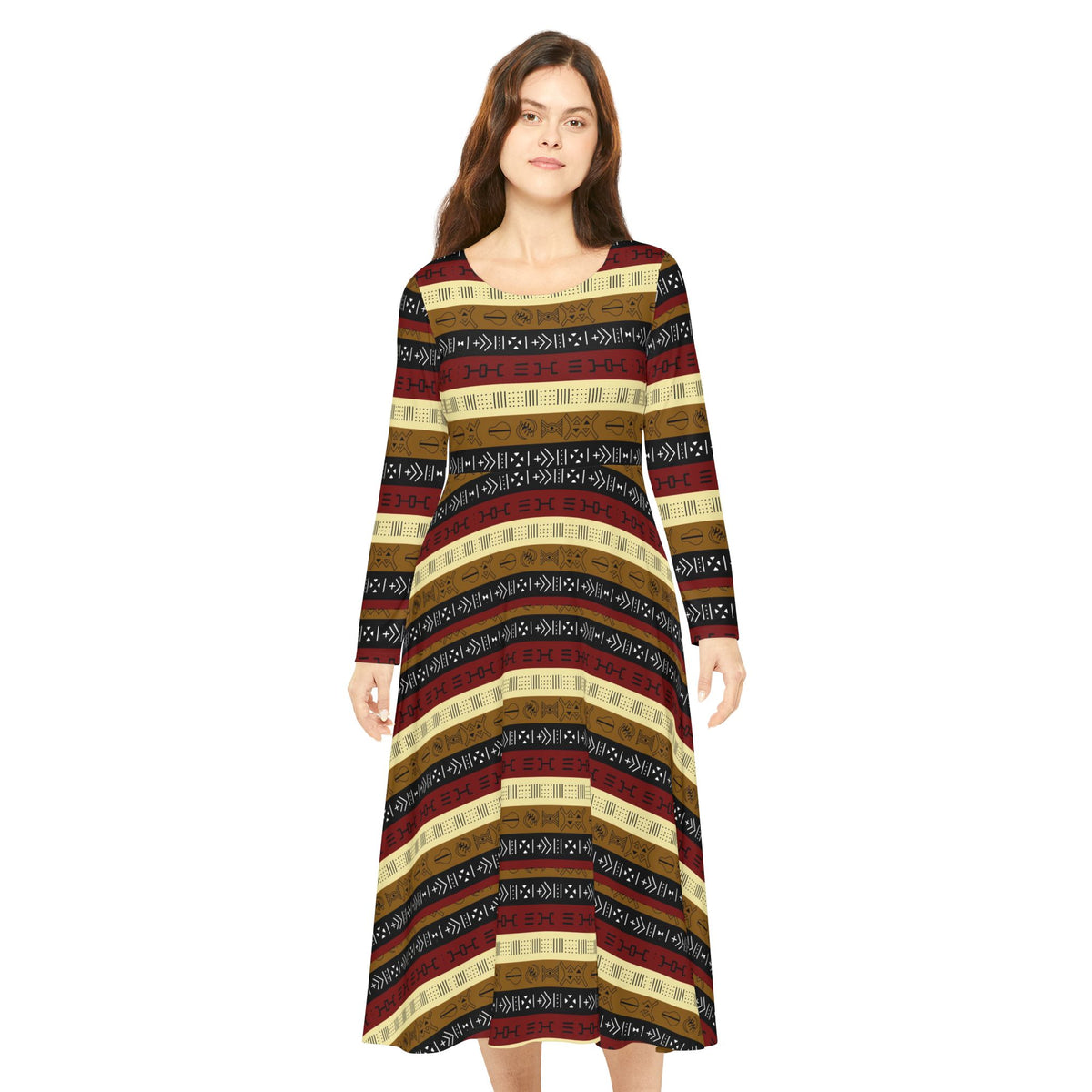 Women's Long Sleeve Dance Dress (AOP)