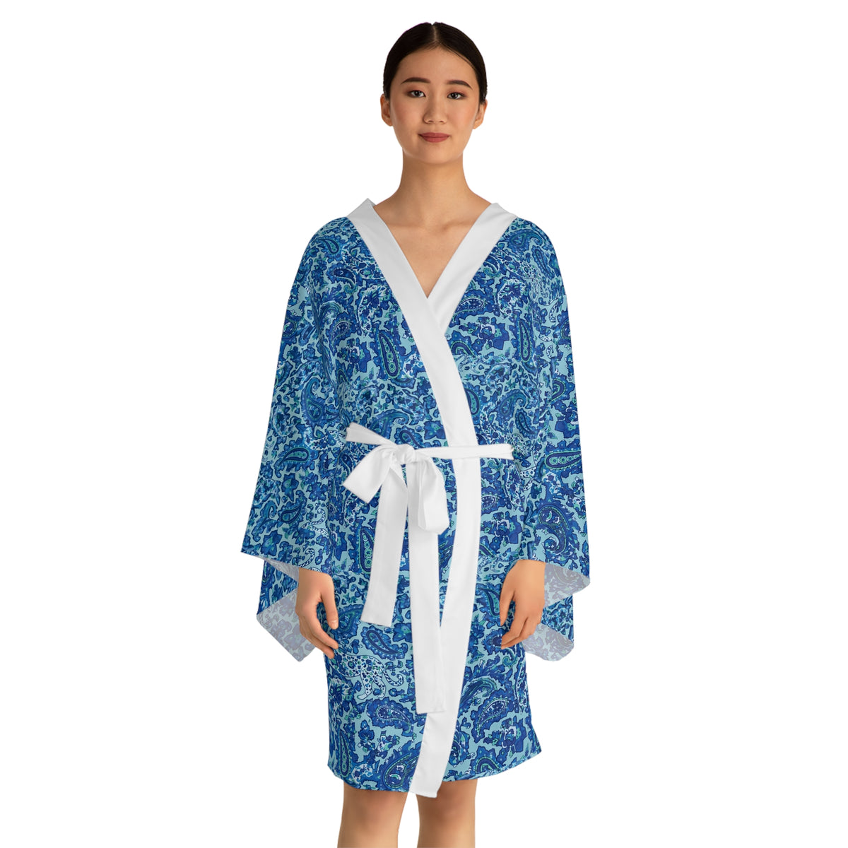 Long Sleeve Kimono Robe (AOP)