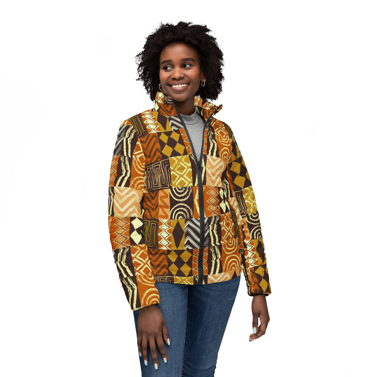 Women’s Puffer Jacket (AOP)