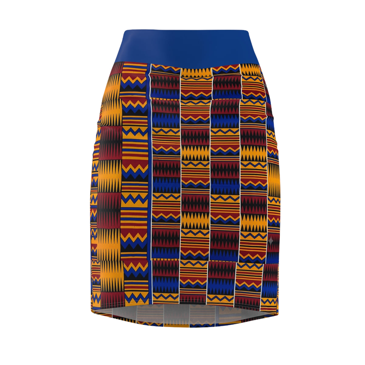 Kente Print Pencil Skirt – Vibrant African Pattern Women's Skirt
