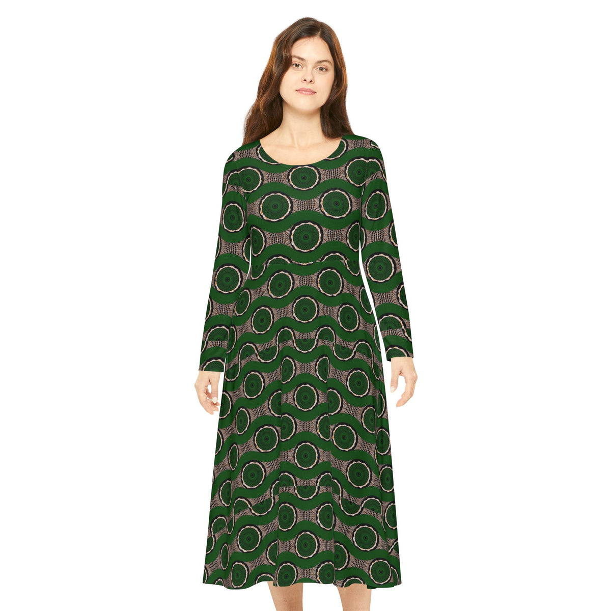 Women's Long Sleeve Dance Dress (AOP)