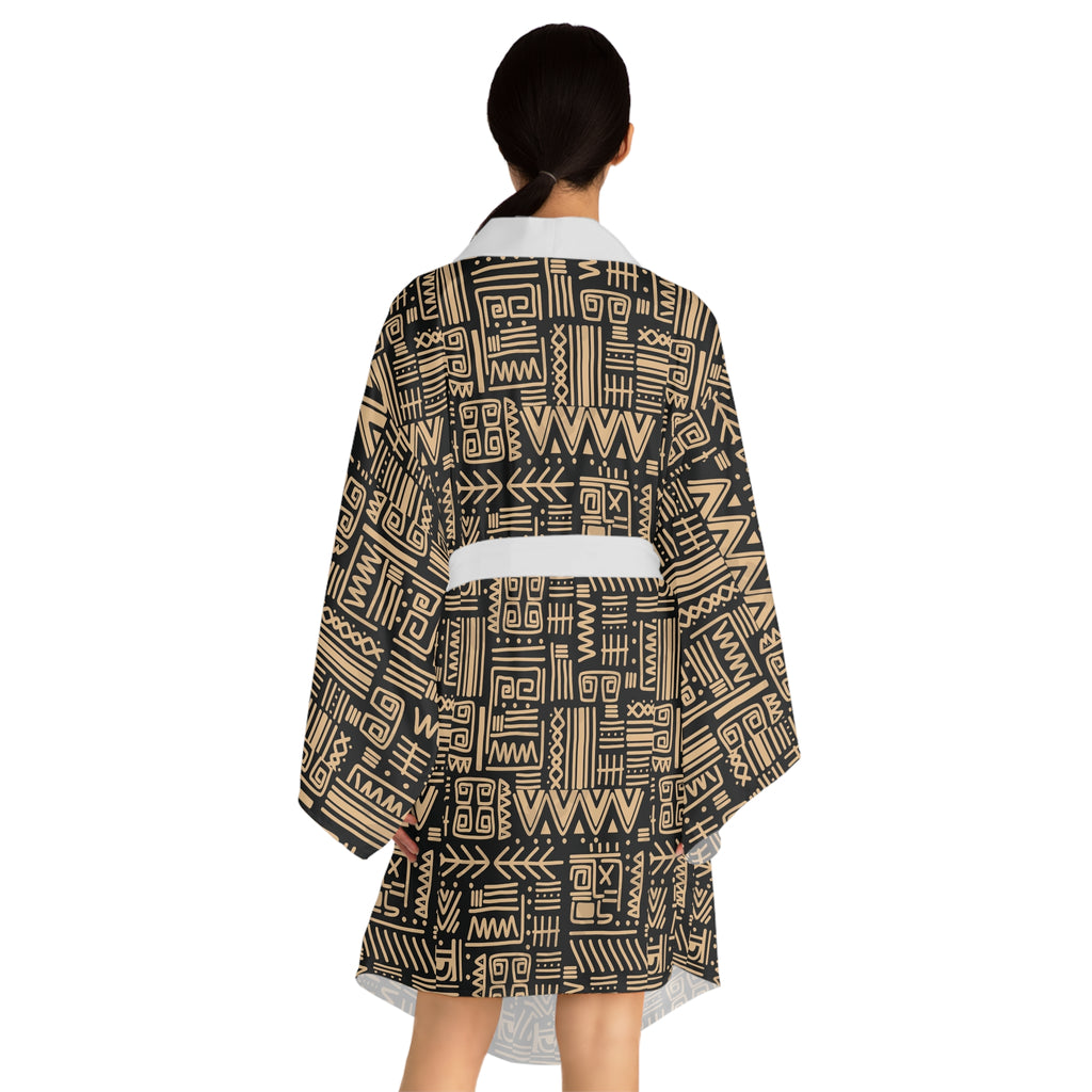 Long Sleeve Kimono Robe (AOP)