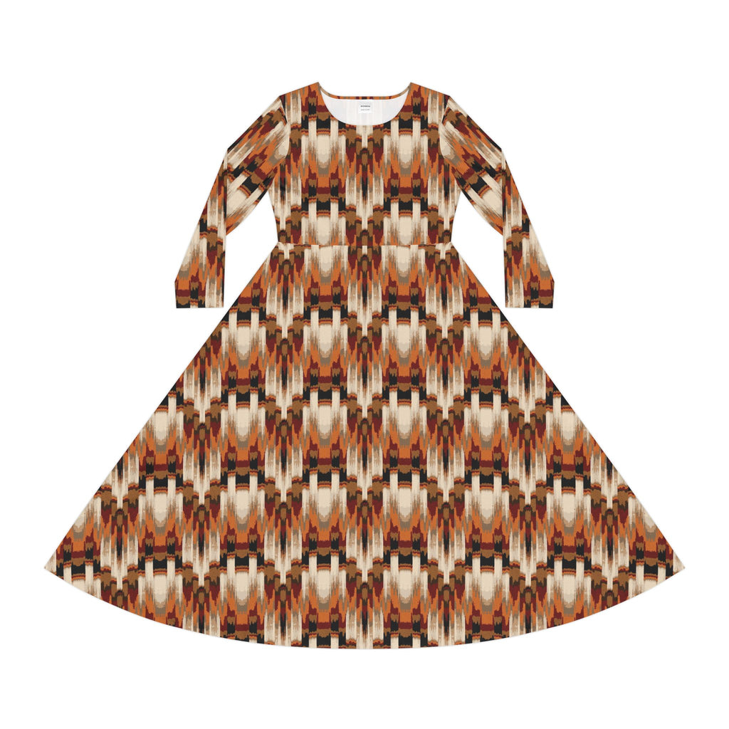 Women's Long Sleeve Dance Dress (AOP)