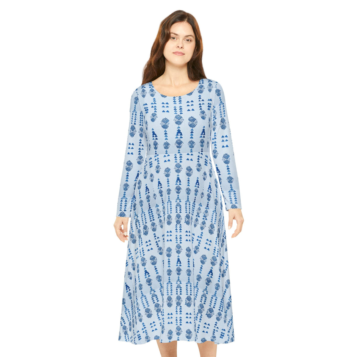 Women's Long Sleeve Dance Dress (AOP)