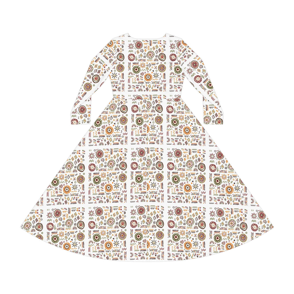 Women's Long Sleeve Dance Dress (AOP)
