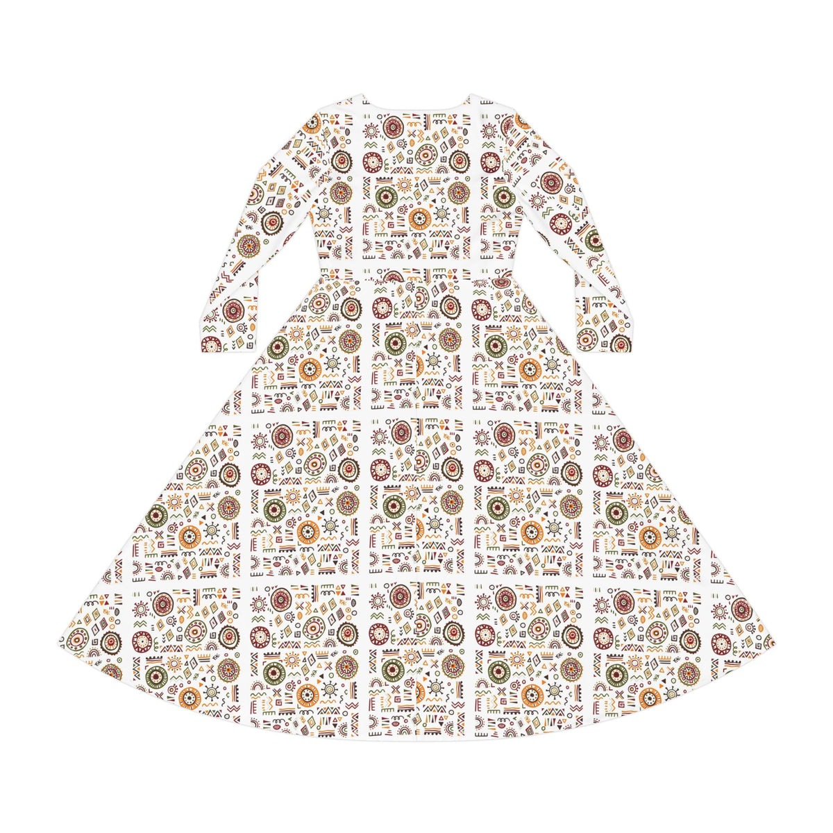 Women's Long Sleeve Dance Dress (AOP)