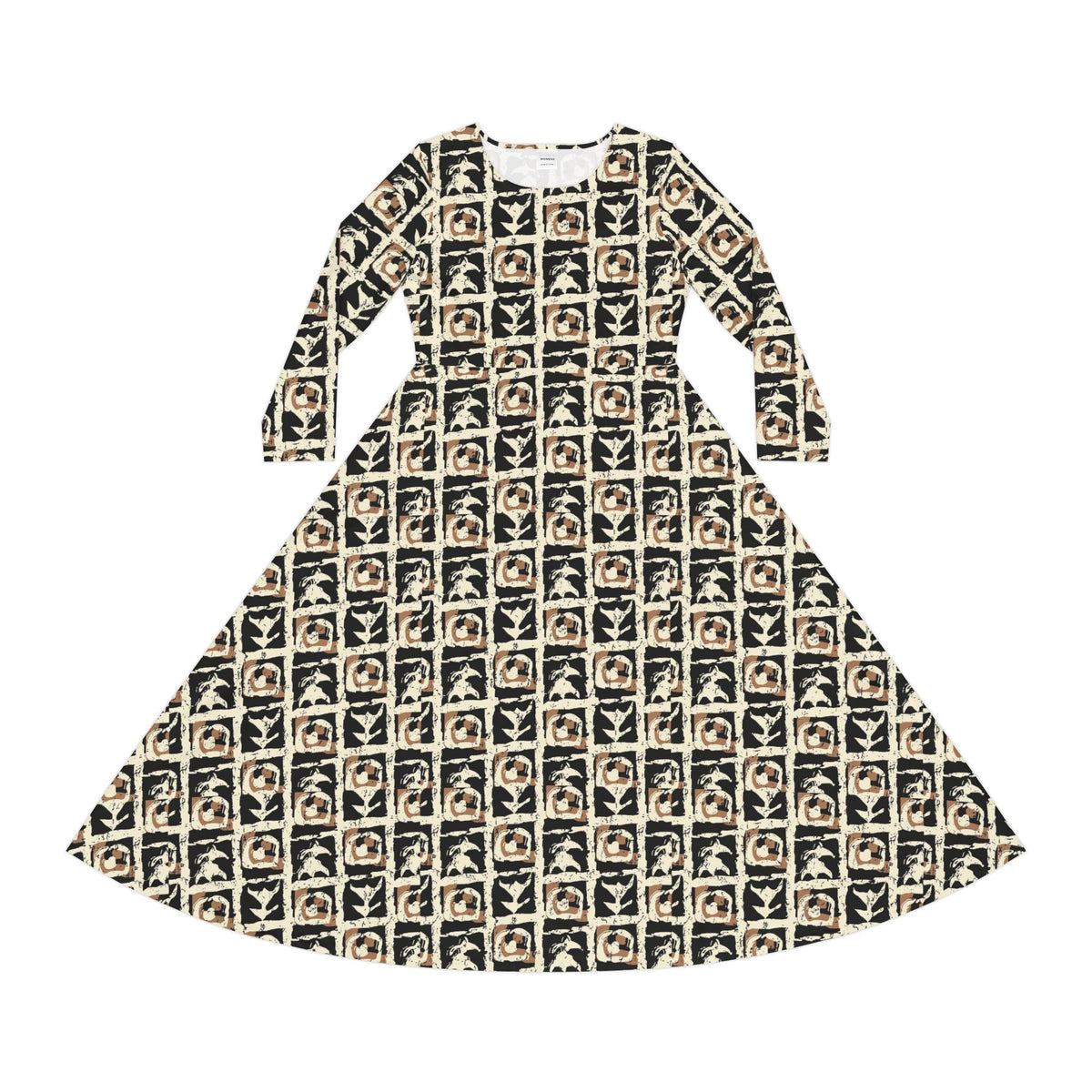 Women's Long Sleeve Dance Dress (AOP)