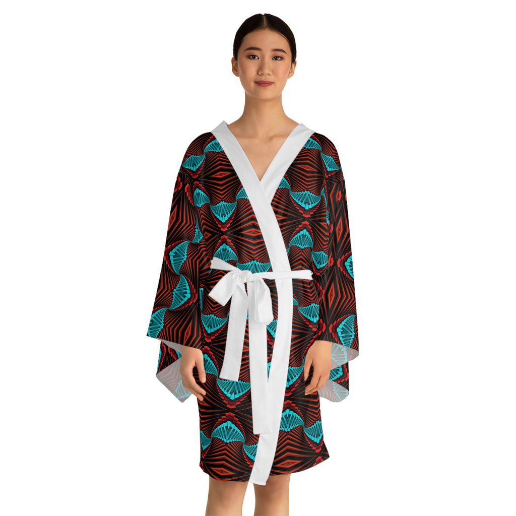 Long Sleeve Kimono Robe (AOP)