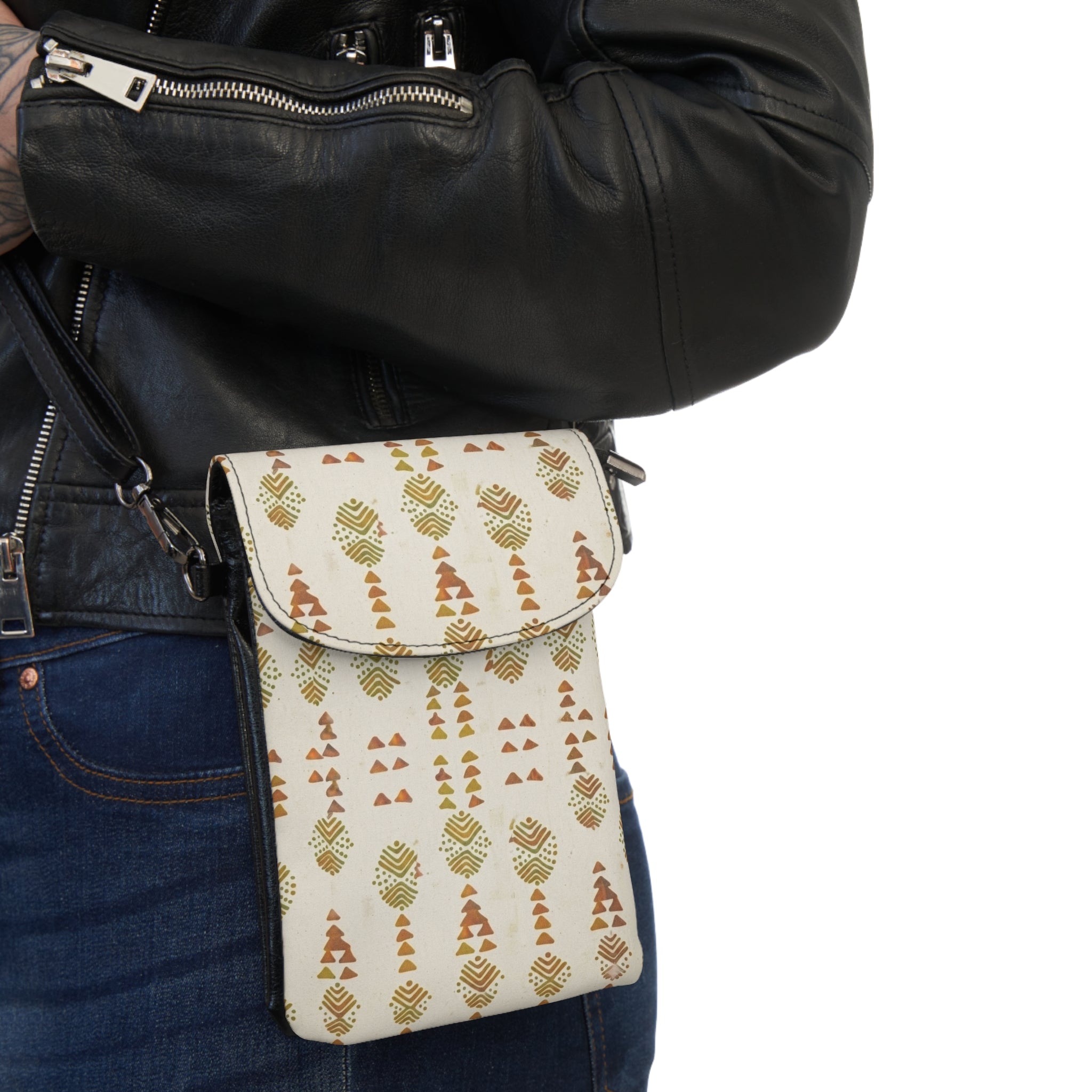 Floral Tassel Crossbody Phone Wallet