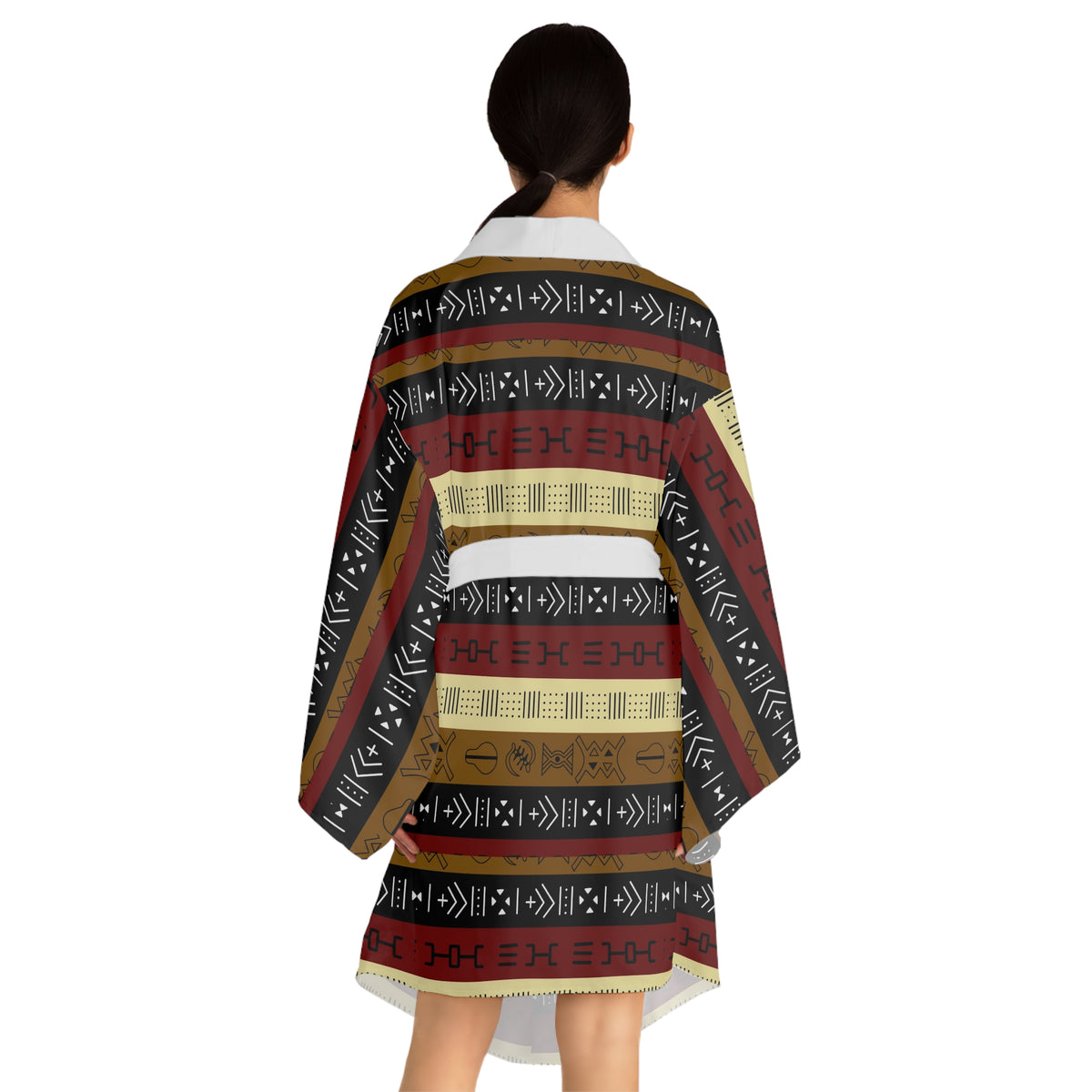 Long Sleeve Kimono Robe (AOP)
